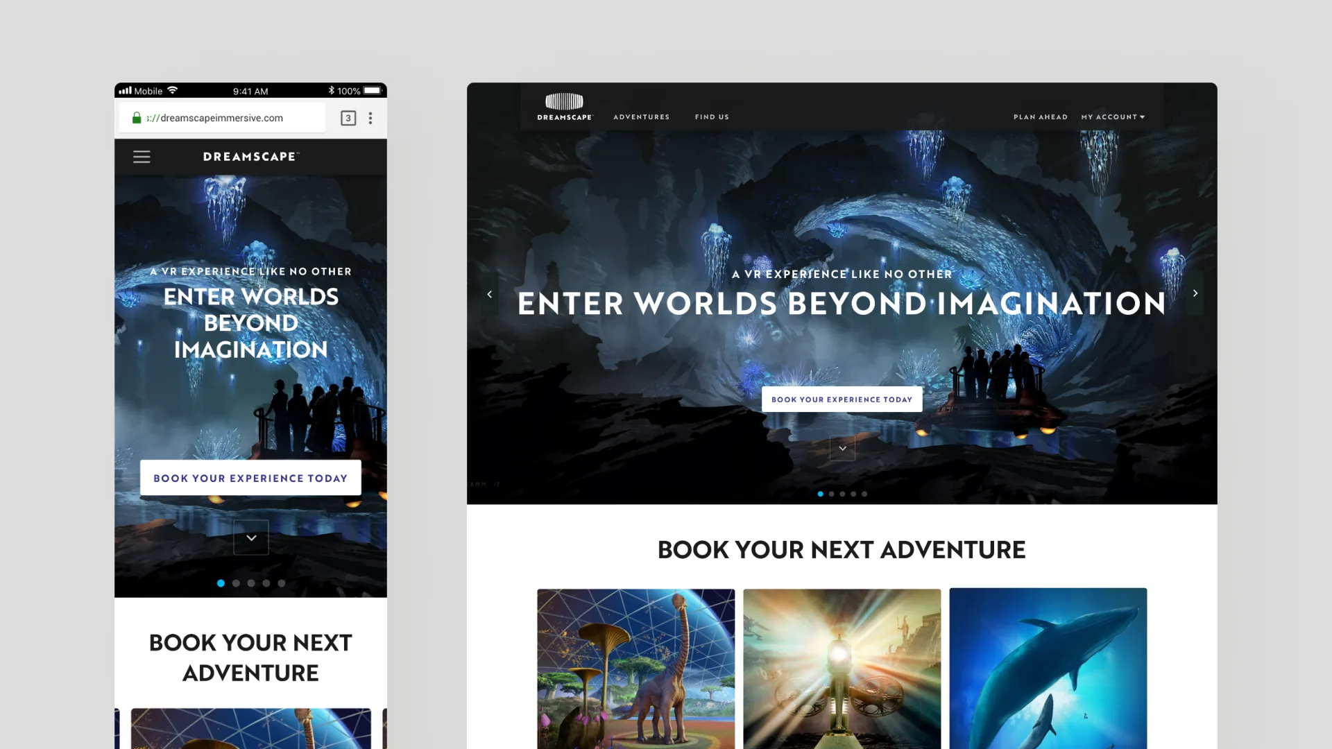Dreamscape responsive website