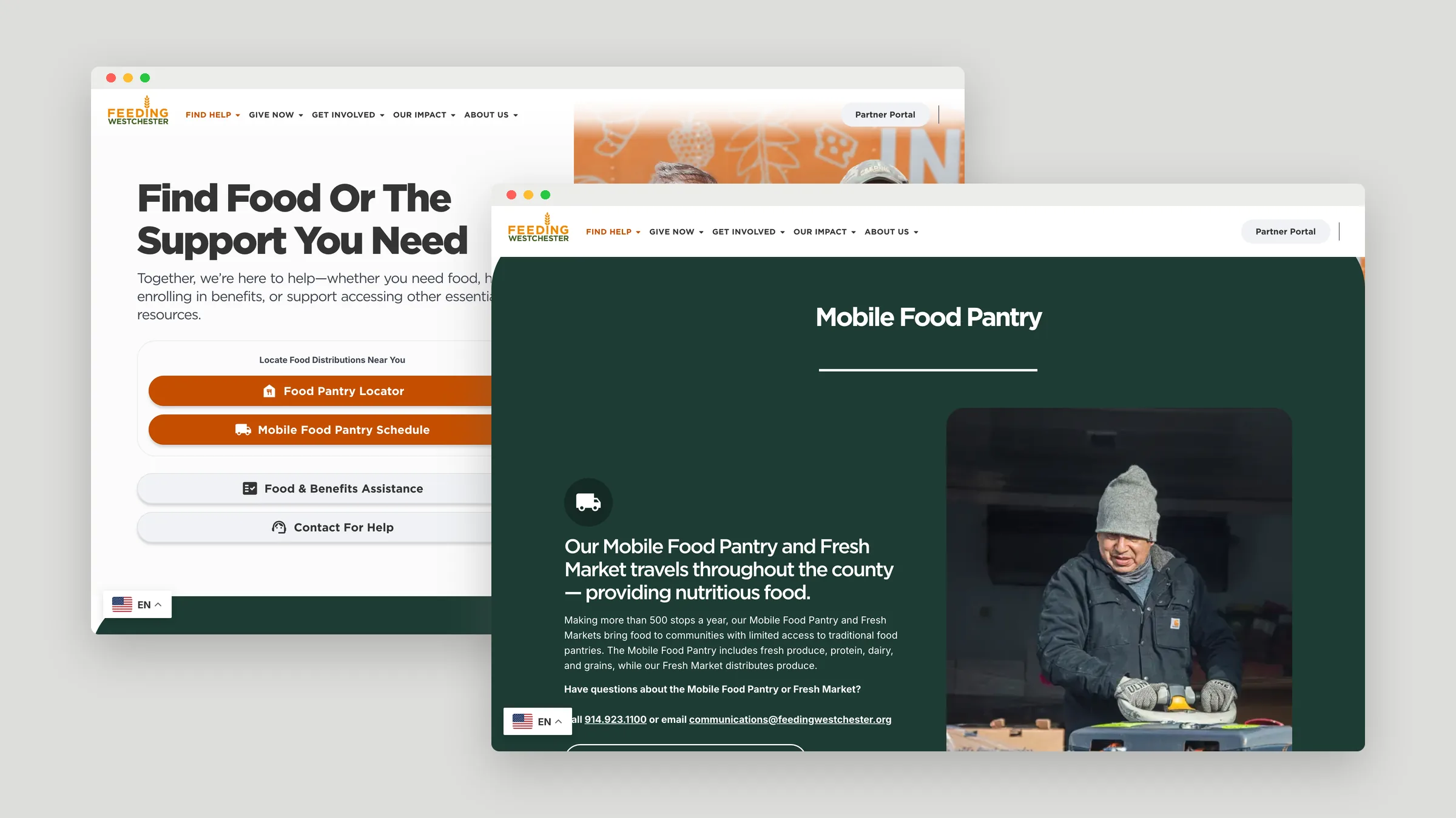 Feeding Westchester find help page