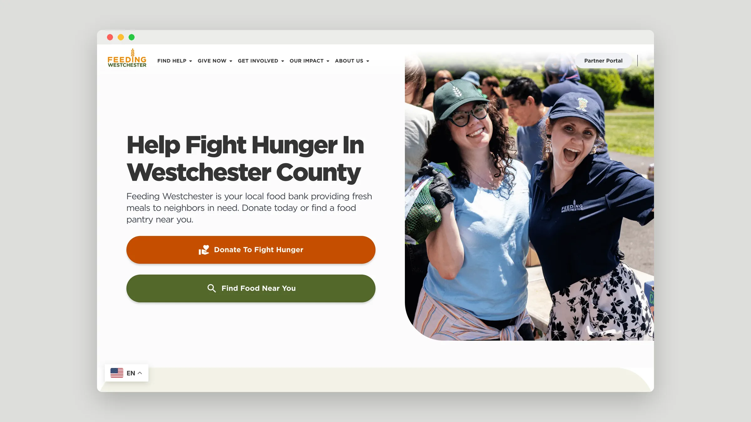 Feeding Westchester homepage hero