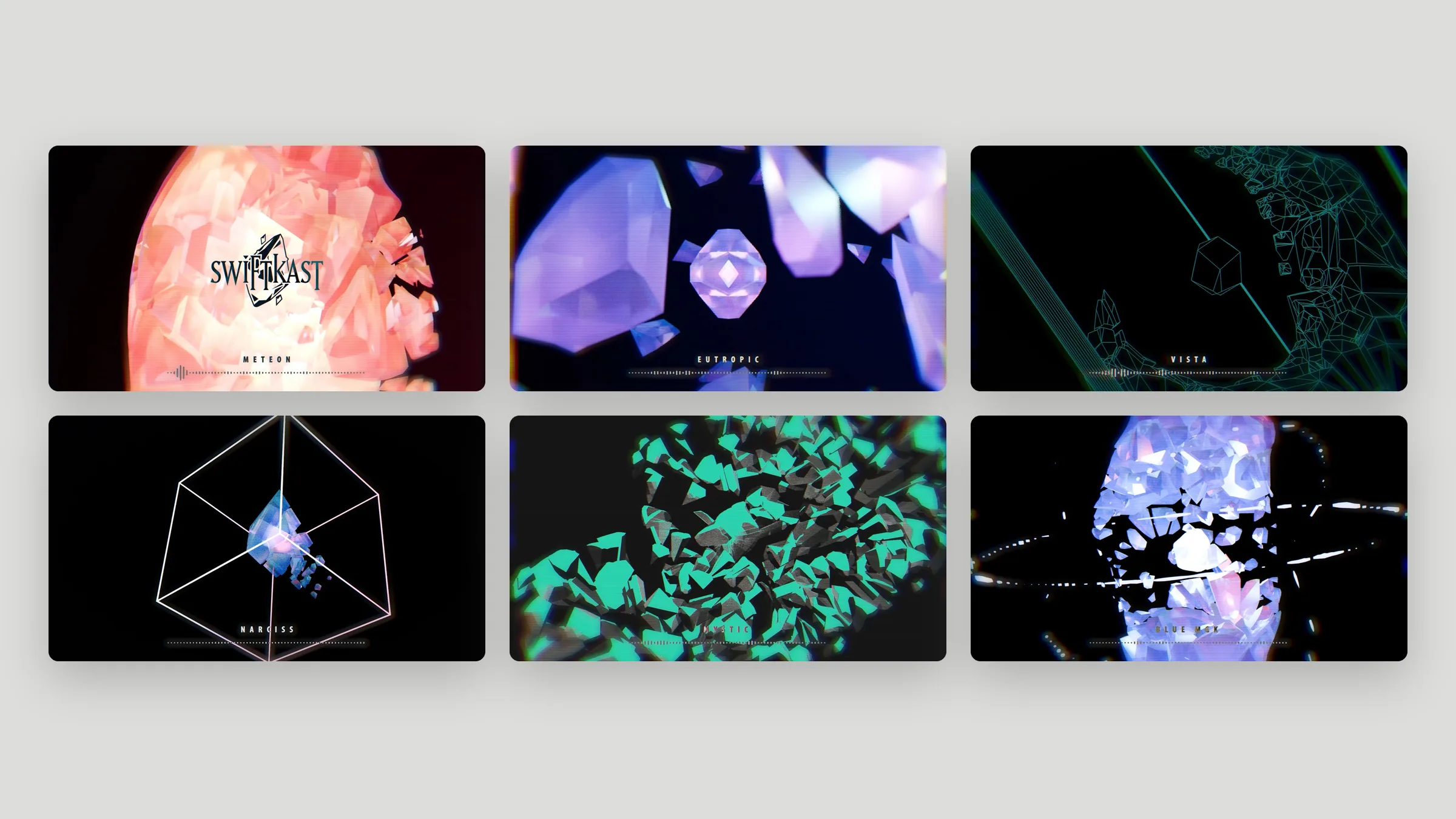 Stills from Swiftkast music videos